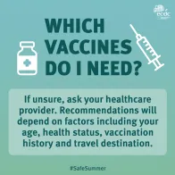 Which vaccines do I need?