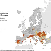 West Nile virus - human infections, 2013-2023