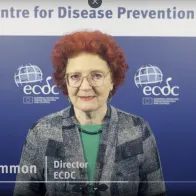 Cover for video with Andrea Ammon on the measles situation