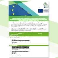 Assessment tool for national communicable disease surveillance systems cover