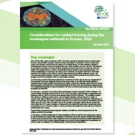 Considerations for contact tracing during the monkeypox outbreak cover