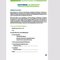 Cover of Chikungunya questionnaire