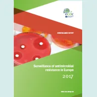 Cover of the report Surveillance of antimicrobial resistance in Europe 2017