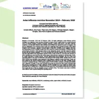 Cover of the report: "Avian influenza overview November 2019 – February 2020"