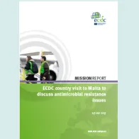 Cover of the report: ECDC country visit to Malta to discuss antimicrobial resistance issues
