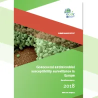 Cover of the report: "Gonococcal antimicrobial susceptibility surveillance in Europe, 2018"