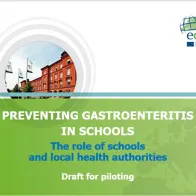 Cover of presentation about gastrointestinal diseases for schools and local authorities
