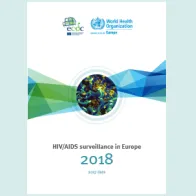 Cover of the report: HIV/AIDS surveillance in Europe 2018