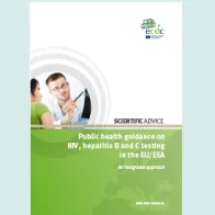 Cover of Public health guidance on HIV, hepatitis B and C testing in the EU/EEA 
