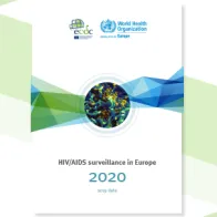 Cover of the report: HIV/AIDS surveillance in Europe 2020
