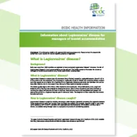 Cover of the leaflet for hotel managers