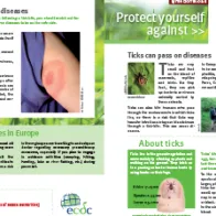 Cover of leaflet about Lyme borreliosis for the general public