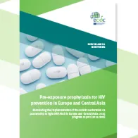 Cover of the report: "Pre-exposure prophylaxis for HIV prevention in Europe and Central Asia"