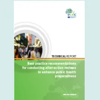 Cover of the report Best practice recommendations for conducting after-action reviews to enhance public health preparedness 