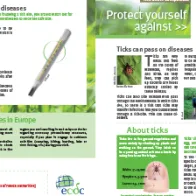 Cover of leaflet about tick-borne encephalitis for the general public