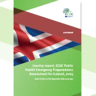 Cover of the report: "Country report: ECDC Public Health Emergency Preparedness Assessment for Iceland, 2025"