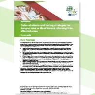 SoHO dengue survey cover