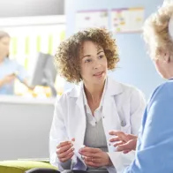 Doctor and elderly patient