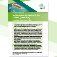 Cover of the report: "Antimicrobial resistance in the EU/EEA (EARS-Net) - Annual Epidemiological Report for 2023"