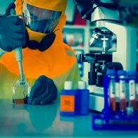 Ebola testing in laboratory