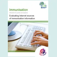 Cover of the leaflet - evaluating sources of immunisation information
