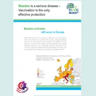 Cover of the leaflet - measles is a serious disease