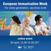 Card advertising the European Immunization Week event