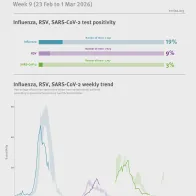 Weekly respiratory virus update, week 9, March 2026