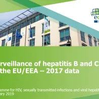 Cover of presentation on surveillance of Hepatitis B and C