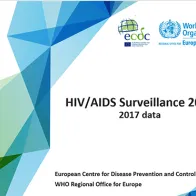 Image pf presentation cover for the HIV surveillance report 2018