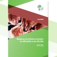 Cover of the report: "Mapping surveillance systems for HIV/AIDS in the EU/EEA 2025"
