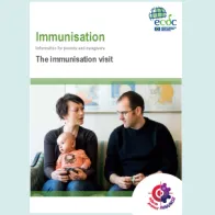 cover of the leaflet - The immunisation visit