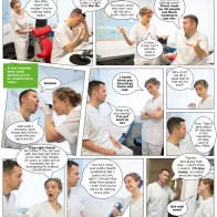 Photo comic poster seasonal influenza vaccination - Sick doctor
