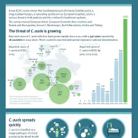 Infographic: Drug-resistant fungus Candidozyma auris is spreading in European hospitals