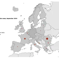 Number of measles cases in EU/EEA in September 2019