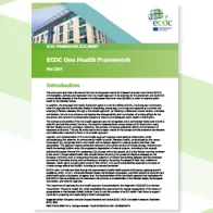 One Health ECDC cover