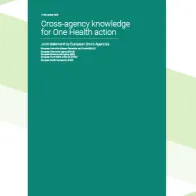 Cover of the statement: "Cross-agency knowledge for One Health action"