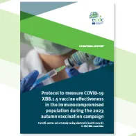 Cover of the protocol to measure COVID-19 XBB.1.5 vaccine effectiveness in the immunocompromised population during the 2023 autumn vaccination campaign
