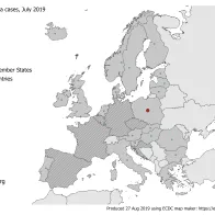Number of rubella cases in EU/EEA in July 2019