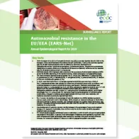 Cover: Antimicrobial resistance in the EU/EEA (EARS-Net) - Annual Epidemiological Report for 2019