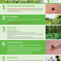 Poster for travellers on ticks and tickborne disease
