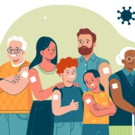 Image of vaccinated people