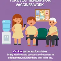 Social media card: For every generation, vaccines work - not just for children