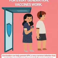 Social media card: For every generation, vaccines work - HPV