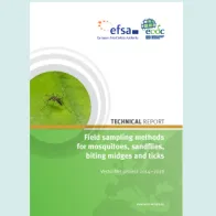 Cover of the technical report on Field sampling methods for mosquitoes, sandflies, biting midges and ticks