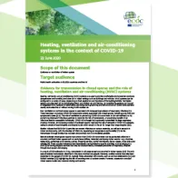 Cover of the report Heating, ventilation and air-conditioning systems in the context of COVID-19