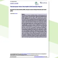 The European Union One Health 2024 Zoonoses report cover