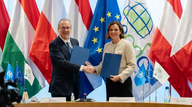 ECDC Director Pamela Rendi-Wagner and Regional Director of WHO/Europe Hans Kluge