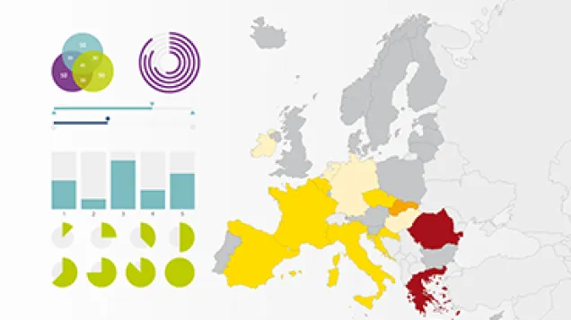 Map showing surveillance data