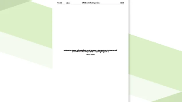 Cover of ECDC budget 2018 - amended 2